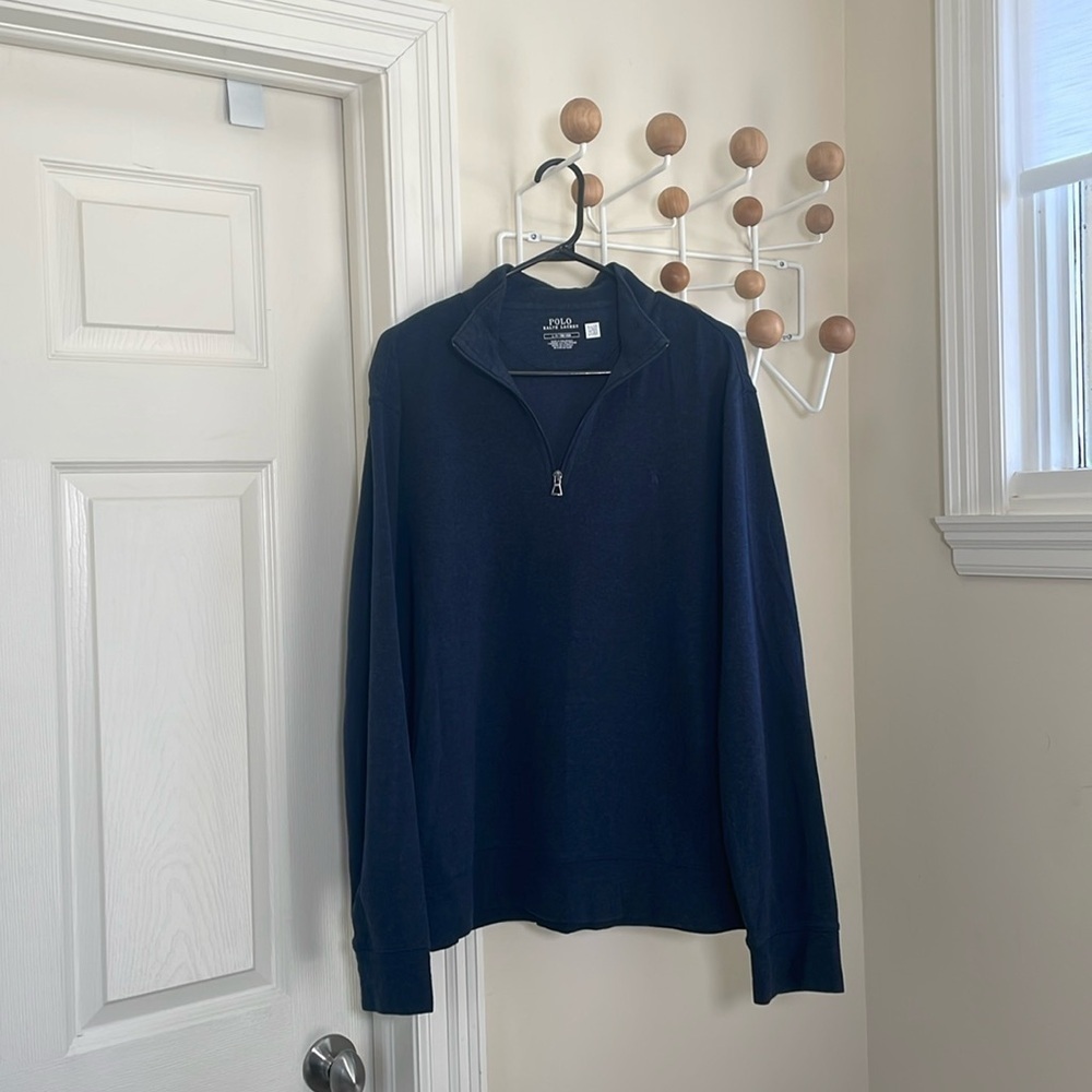 Ralph Lauren - 1/4 Zip Up Pullover - Navy - L